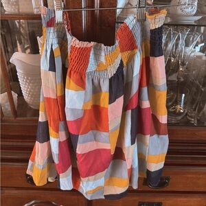 Colorful Patchwork Skirt from Tory Burch.